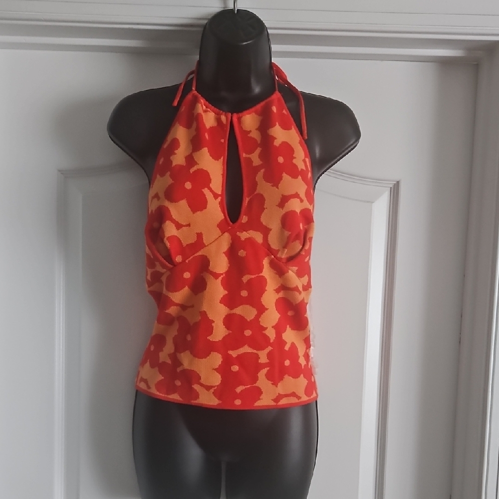 Vibrant Floral Halter Camisole